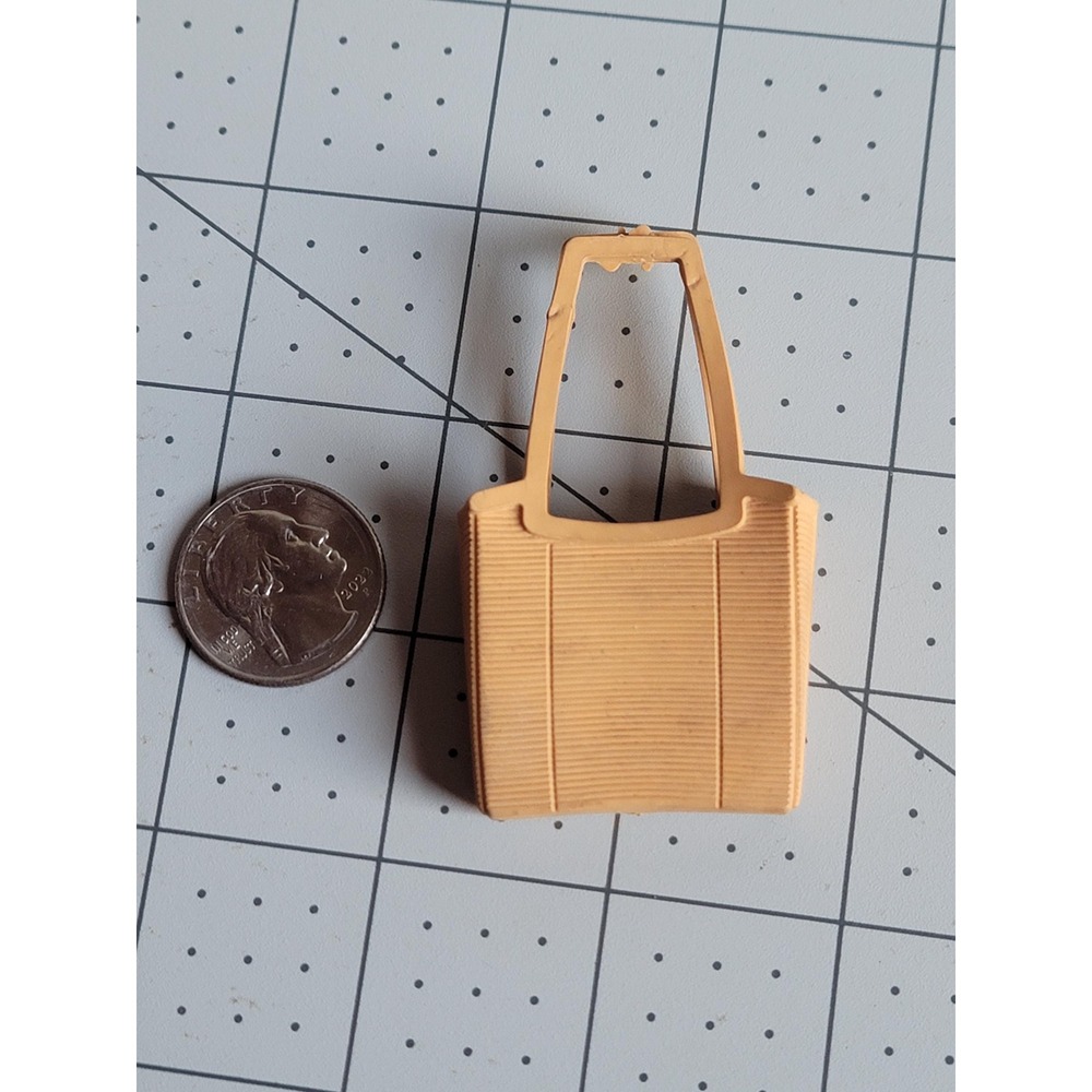Vintage 1960s Vinyl Shopping Tote Bag from Penny Brite Doll's "Smart Shopper"